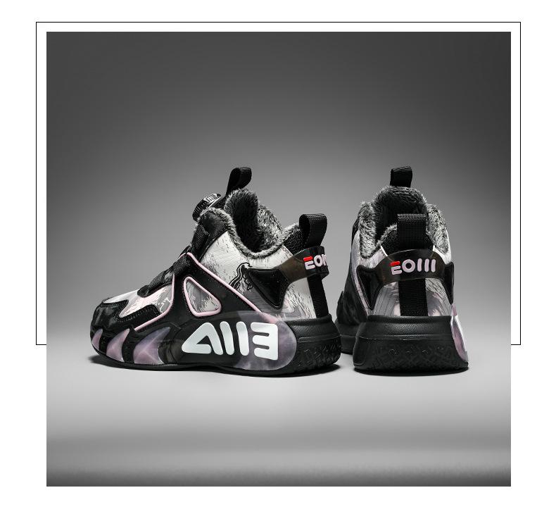 2025 New Winter Girls' Basketball & Running Shoes - Warm, Thickened Sports Footwear for Medium & Large Children