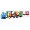 12pcs Wooden Magnetic Digital Train Cute Fun Early Education Trackless Numbers Trains Set for