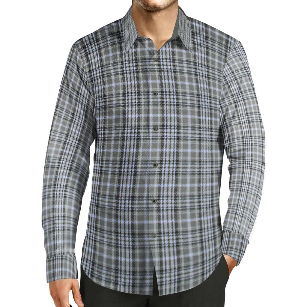 Bigreams Miękka tkanina koszulowa w kratkę z nieszytym wykończeniem w kolorze brzoskwiniowym