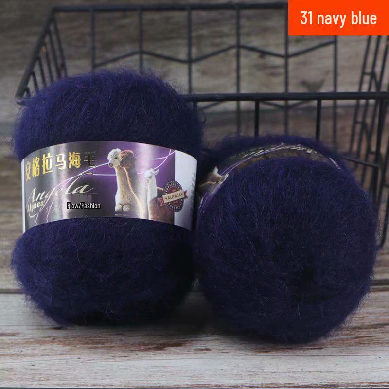 Angola Fine Mohair Yarn for Hand Knitting - Medium Fine Wool Yarn