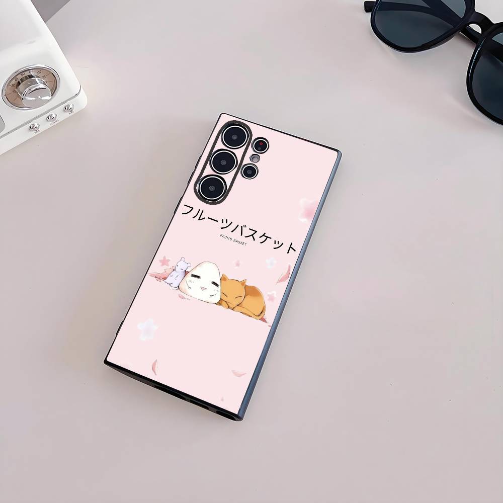 F-Fruits BasketS Anime Cute Phone Case For Samsung Galaxy S25 S24 S22 S23 Ultra S21 S20 Plus 5G Frosted Non-Slip Full Soft Cover