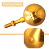 Inch Gold Anodized Aluminum Outdoor Flagpole Ball Topper Ornament