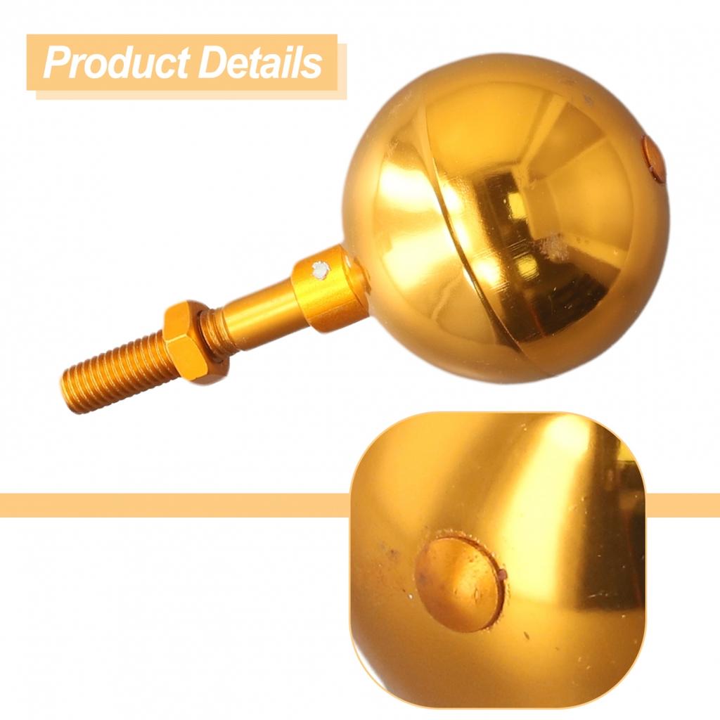 Inch Gold Anodized Aluminum Outdoor Flagpole Ball Topper Ornament