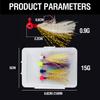 Boxed4PCS 15GFly Hook Set, Feather Hook, Artificial Bait, Micro-fish Bait, Fly Hook, Mosquito Hook