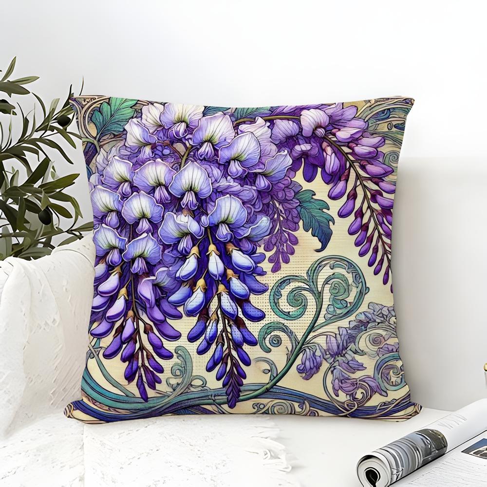 Diverse Painted Floral Prints Pillow Case Linen Pillow Case Sofa Home Decor Cushion Cover Cushion Cove
