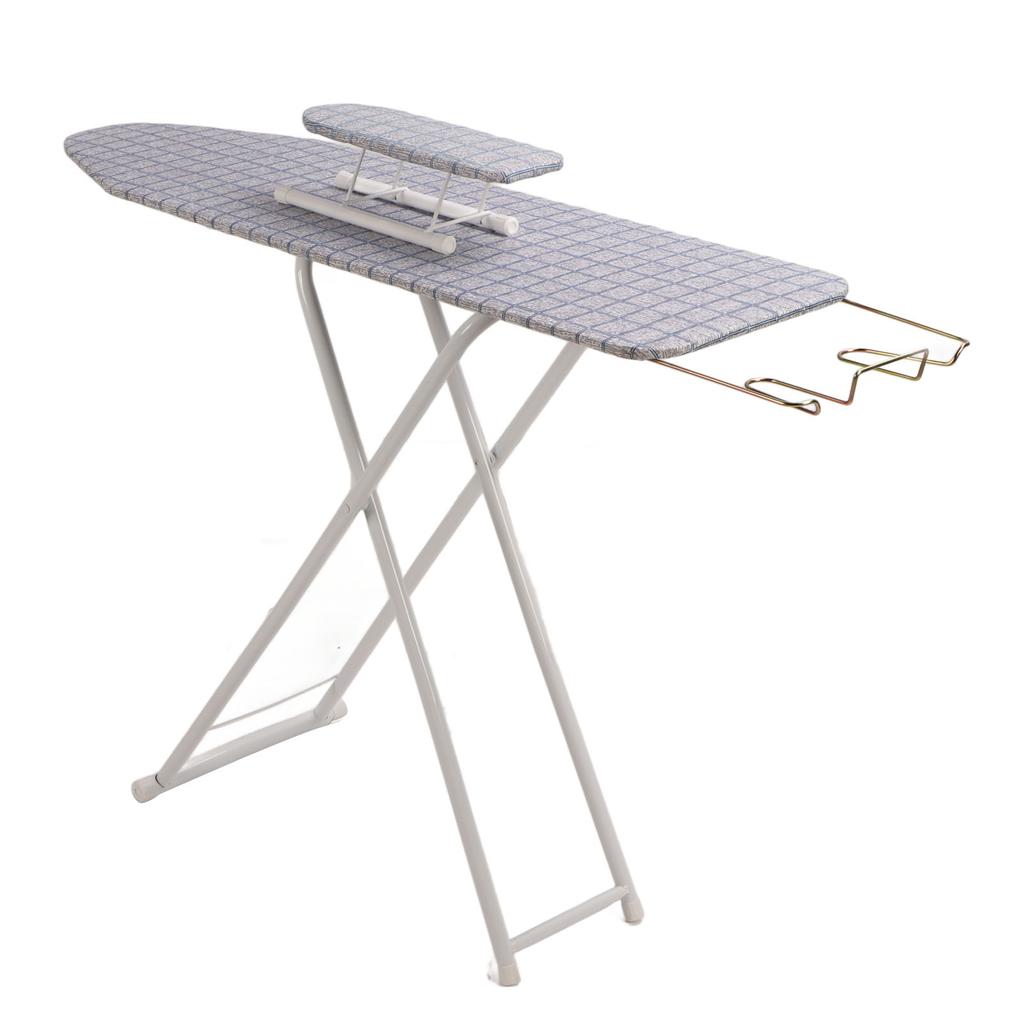 42 Inch Foldable Tabletop Ironing Board with Iron Rest Stable Large Ironing Board With Fixed Sleeve