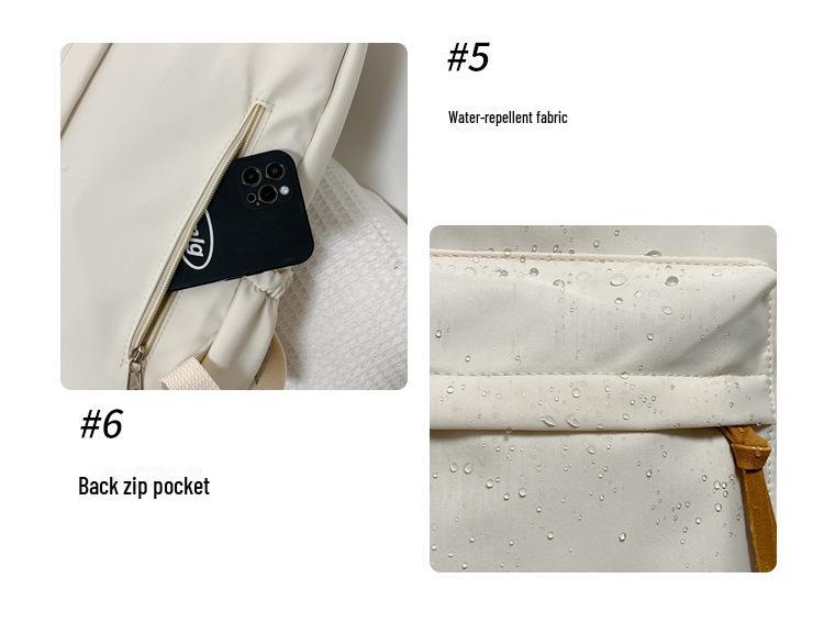 2023 Koreanischer Damen-Nylon-Rucksack - Modisch, Vielseitig, Literarischer College-Stil Schultasche