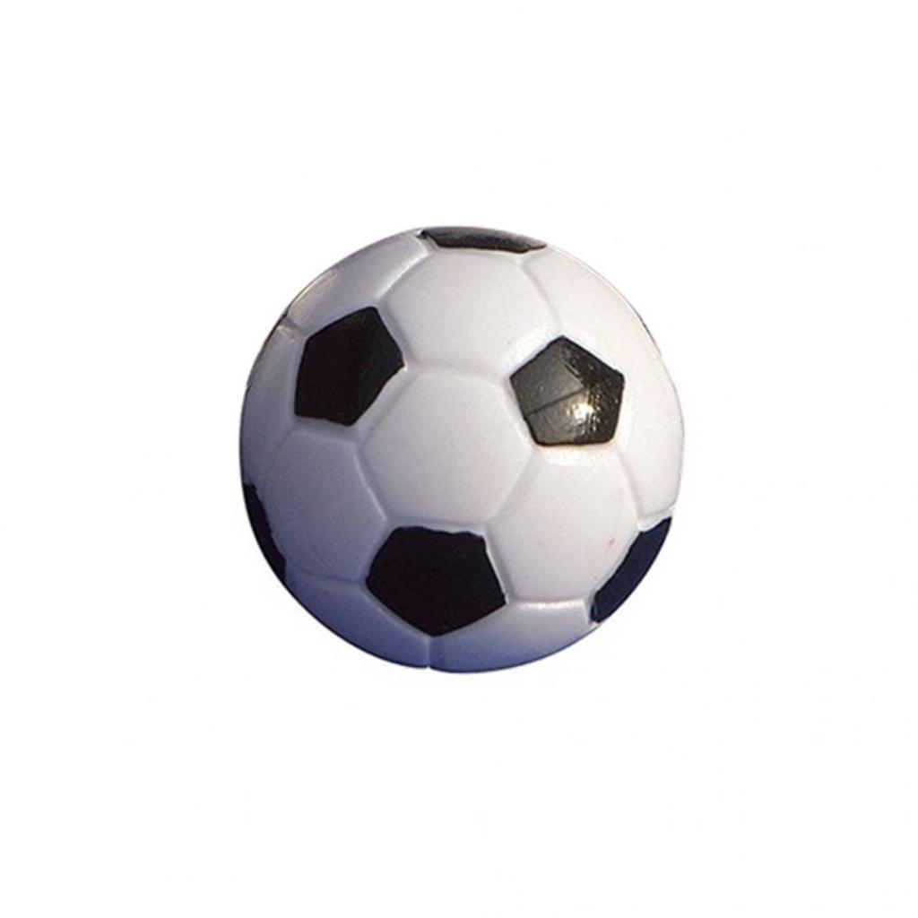 6Pcs 32mm Mini Black + White Plastic Table Football Balls Games Toy Accessories