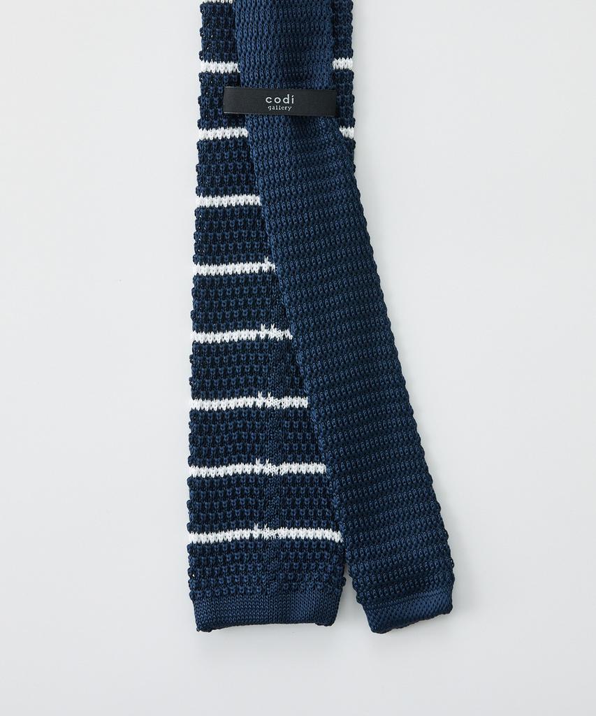 STCO Codigallery Striped Knit Tie Navy_Cntwz11Btn