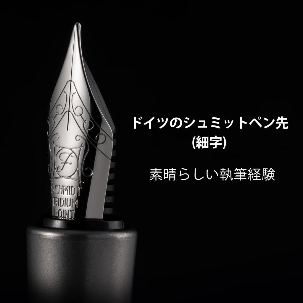 KeyUnity KP02 Fountain Titanium Alloy Fine for Writing Perfect Anniversary Present Pen, Nib, Refillable, Silver, & Journaling, Gift,