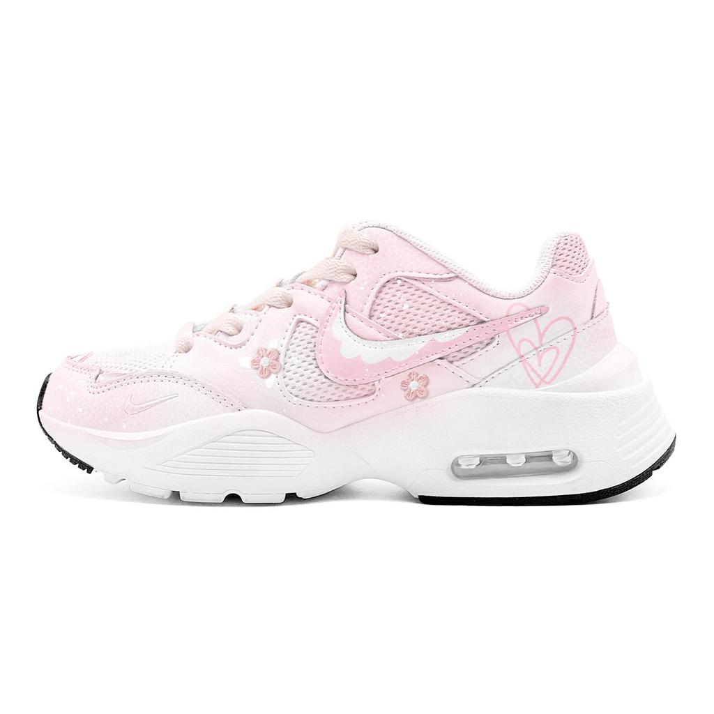 Nike Air Max Fusion Abrasion Resistant Breathable Low top Running Shoes Women's Pink White CJ1671-100(TeamS3-S-BOX)
