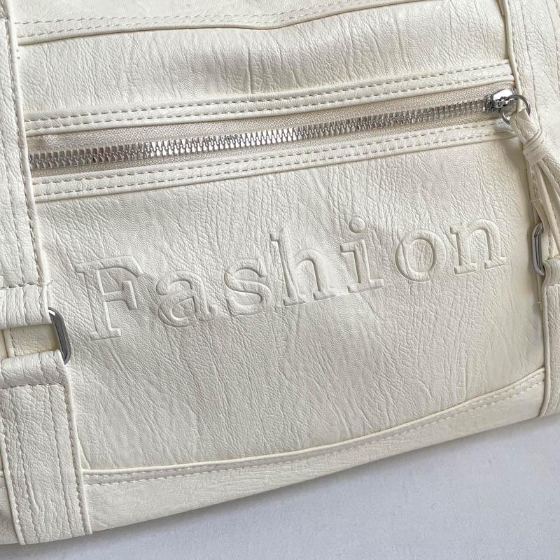 Large Leather Tote Bag with Front Zip Pocket and Adjustable Straps Stylish Women's Everyday Shoulder Bag