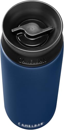 CamelBak Hot Cap Travel Mug, 360° Direct-Drink Tumbler & Water Bottle, Vacuum Insulated, Keeps Drinks Hot or Cold, 350ml, Navy