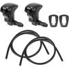 Windshield Washer Nozzle Kit for Toyota RAV4 Windshield Spray Nozzles Wiper Spray Washer Jet No.8538112050 2 Pcs Gaskets 2 Pcs 1 Meter Fluid Hose