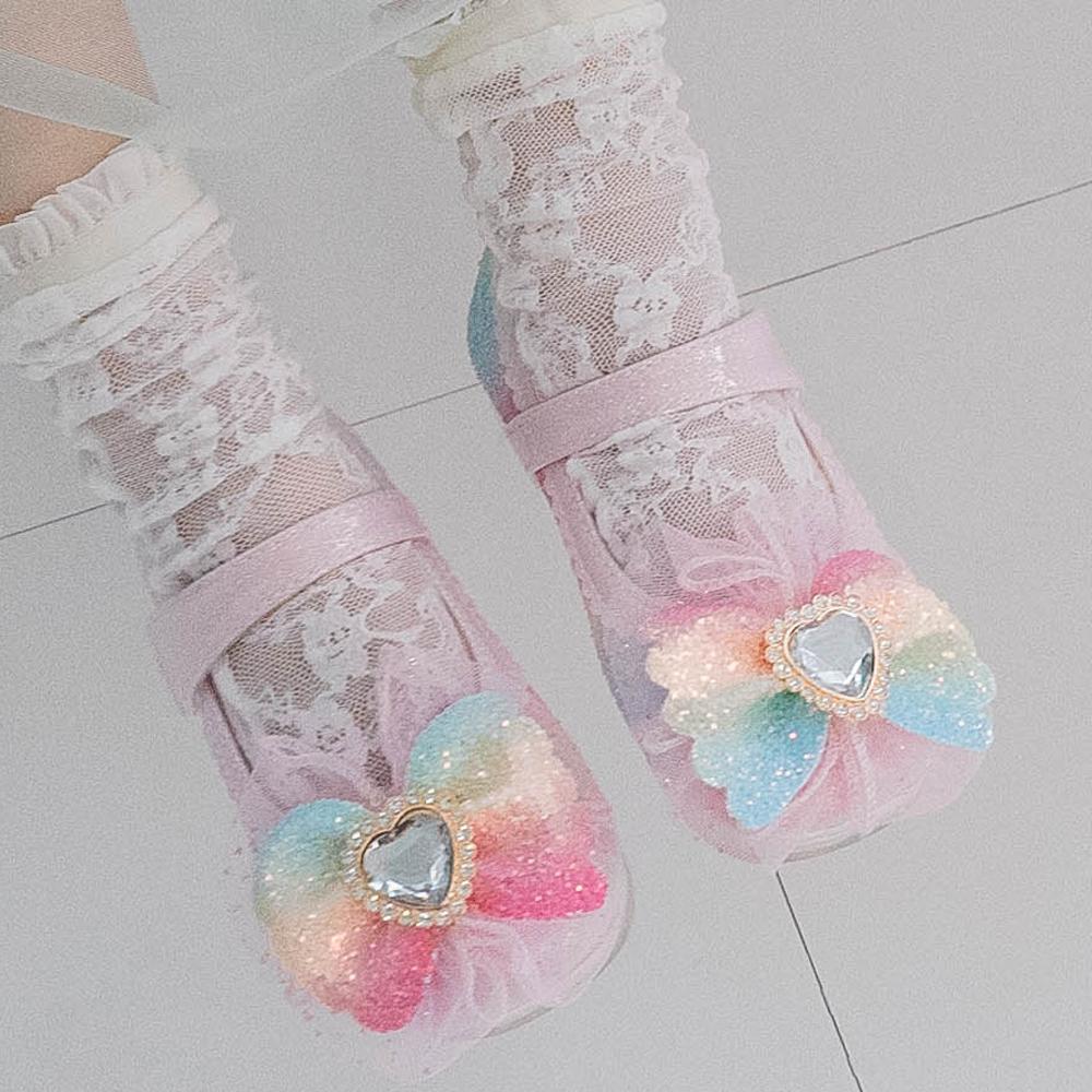 [LUMI] Sunny LED Glitter Mary Jane Rainbow, LM24SN13, 7000026545, Popular Korean Shoes