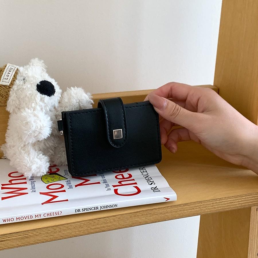 Korean Fashion Compartment Clip Bag Magnetic Zero Wallet Multifunctional Personalized Women's Mini Compact Card Bag
