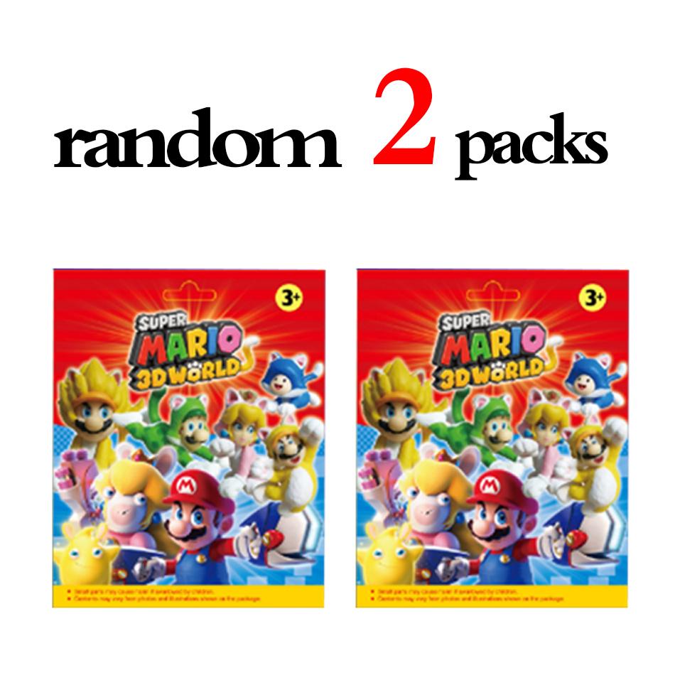 Super Mario Anime Mario Luigi Blind Box Mini Character Handmade PVC Model Ornament Super Mario Blind Box Surprise Birthday Gift