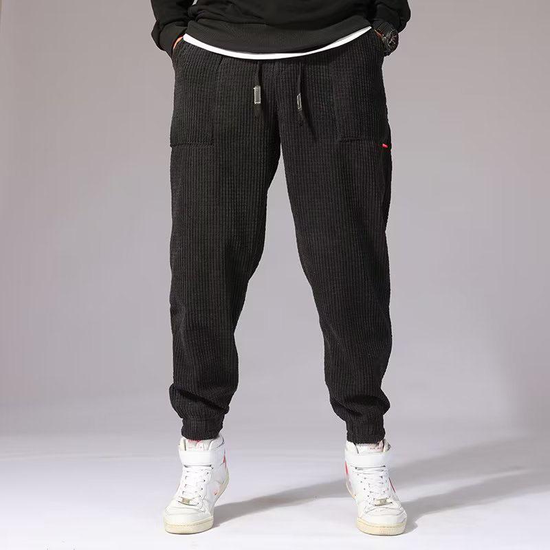 

Мешковатые вельветовые спортивные штаны мужские однотонные повседневные осенне-зимние технические флисовые спортивные свободные джоггеры шаровары мужские длинные брюки XL