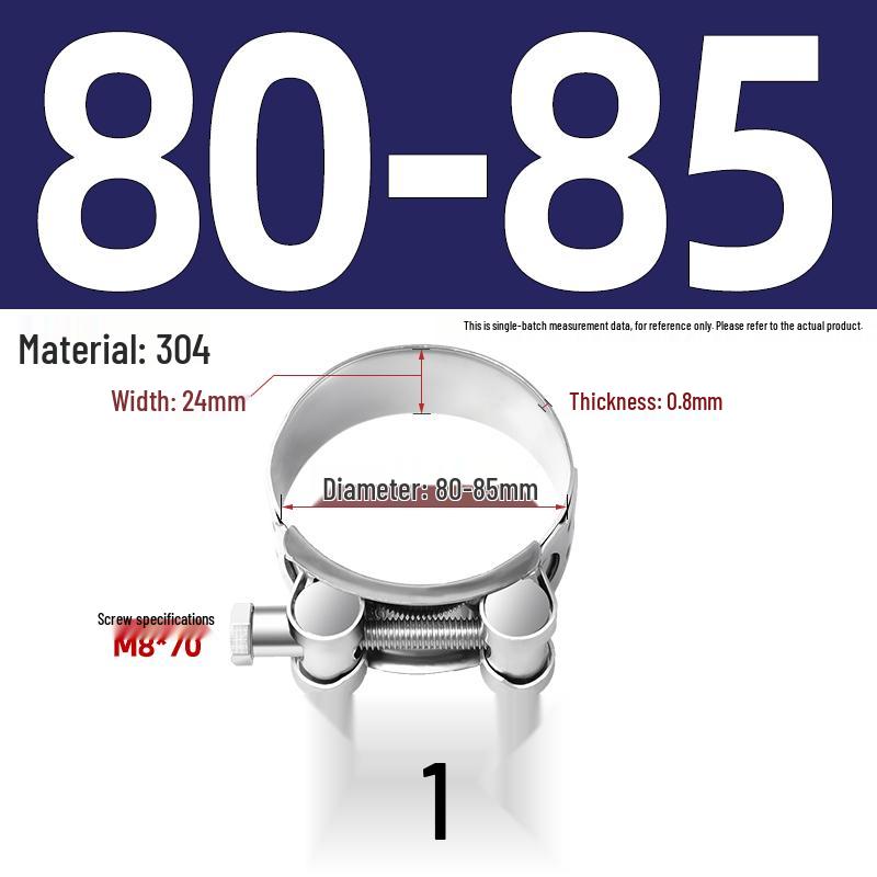 304 Stainless Steel Heavy Duty European Band Clamp for Water Pipe Fixation