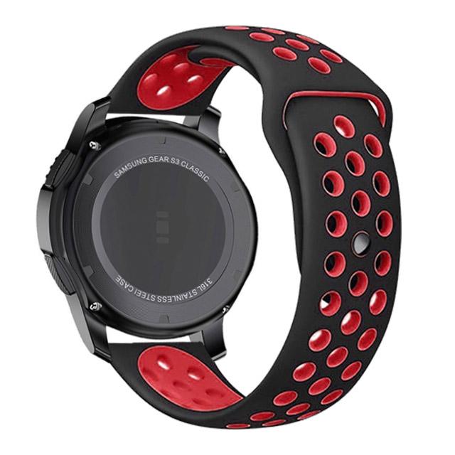 20mm/22mm Silicone strap For Samsung Galaxy Watch 4/3/Huawei Watch 3/GT Sports Breathable Bracelet band For Amazfit GTR/Active 2