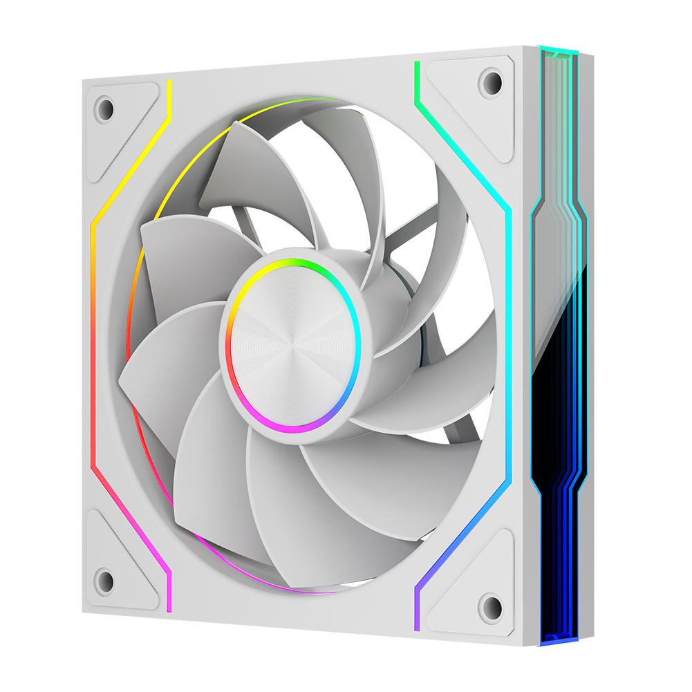 1/2Pcs Computer Chassis Fan 12cm Case Cooler Fan 4 Pin PWM Quiet Cooling Fan for Most PC Cooling Systems 800-1800RPM 5V 3Pin