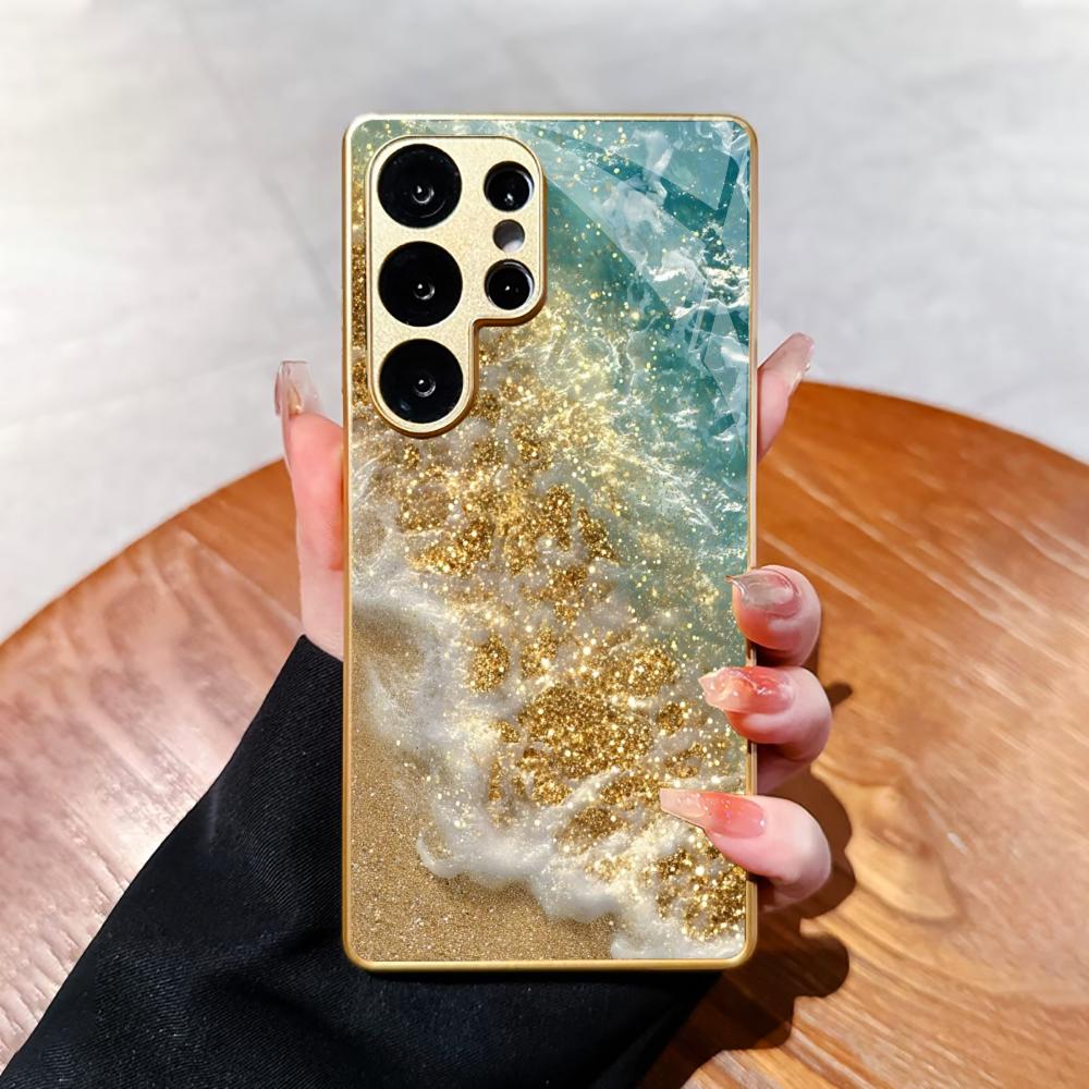 Simplicity new Bestseller model PhoneCase Electroplated Glass PhoneCase for Samsung Galaxy S26 S25 S24 S23 S22 FE,Ultra,Plus
