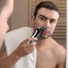 Smart Cordless Men's Razor 3-in-1 Trimmer - IPX4 Waterproof Electric Razor with LED Display and Travel Lock for Full Body Grooming