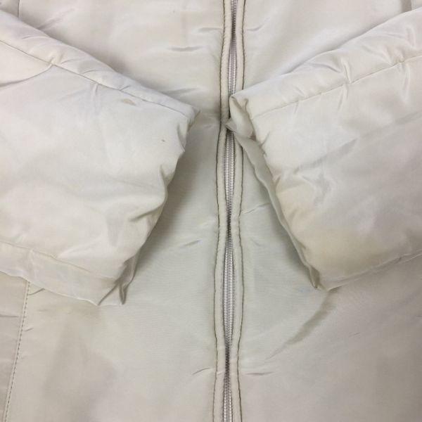 MAX&CO. Padded Long Coat with Removable Fur Trim/M/Beige/Full Zip Women's Outer(USED)