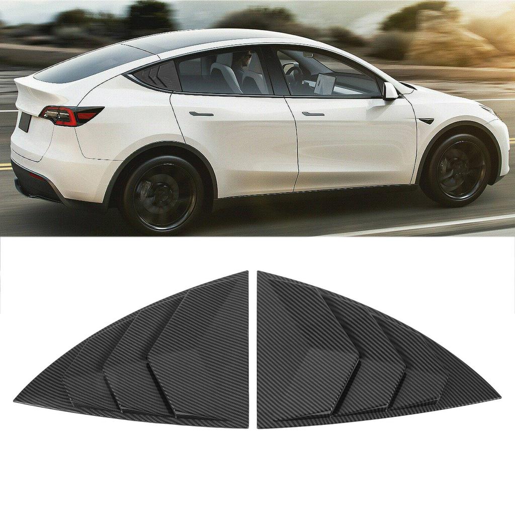 2PCS Side Window Spoiler       Splitter Shade Cover Replacement For     2021 to 2023