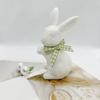 Ceramic Bunny Figurine Holiday Rabbit Statue Decor Modern Art Spring Easter Home Decoration for Bowl Shelf Mantel Weddings