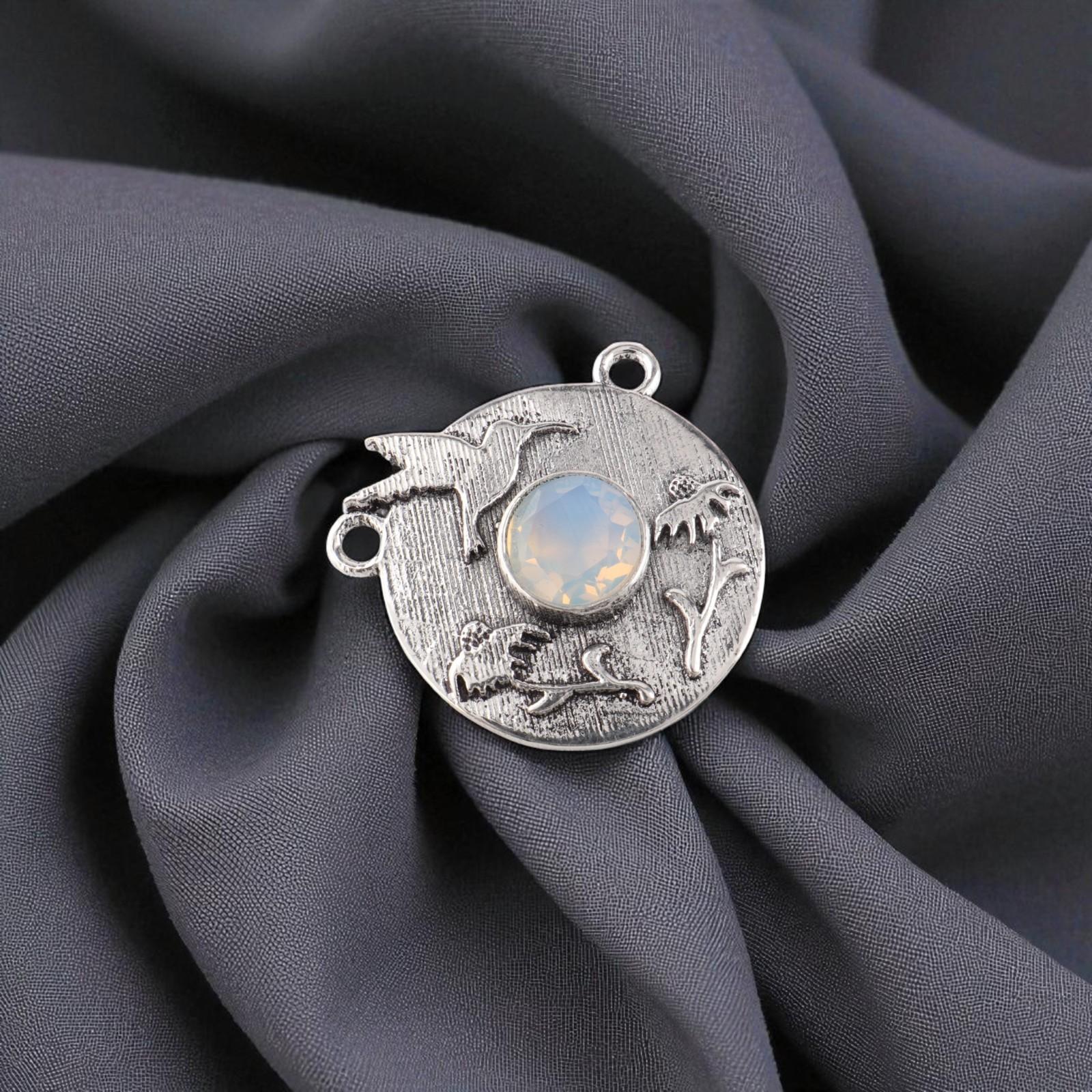 

Milky Opal Gemstone 925 Sterling Silver Jewelry Handmade Pendant 0.92 For Gift CP-34-17
