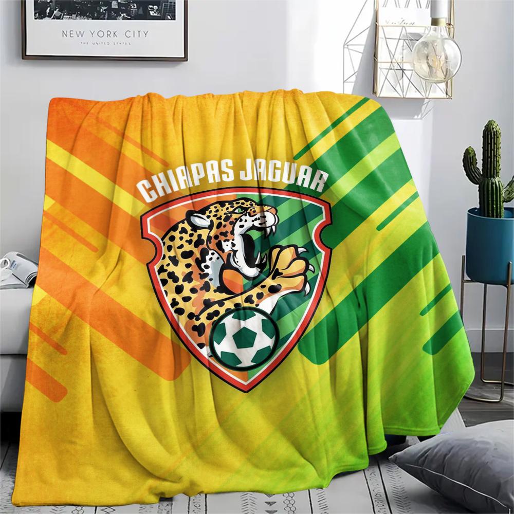 Chiapas FC pattern Flannel Blanket, High quality Comfortable for All Seasons, Home Decor, Warmth and Comfort, Perfect for Gifts.