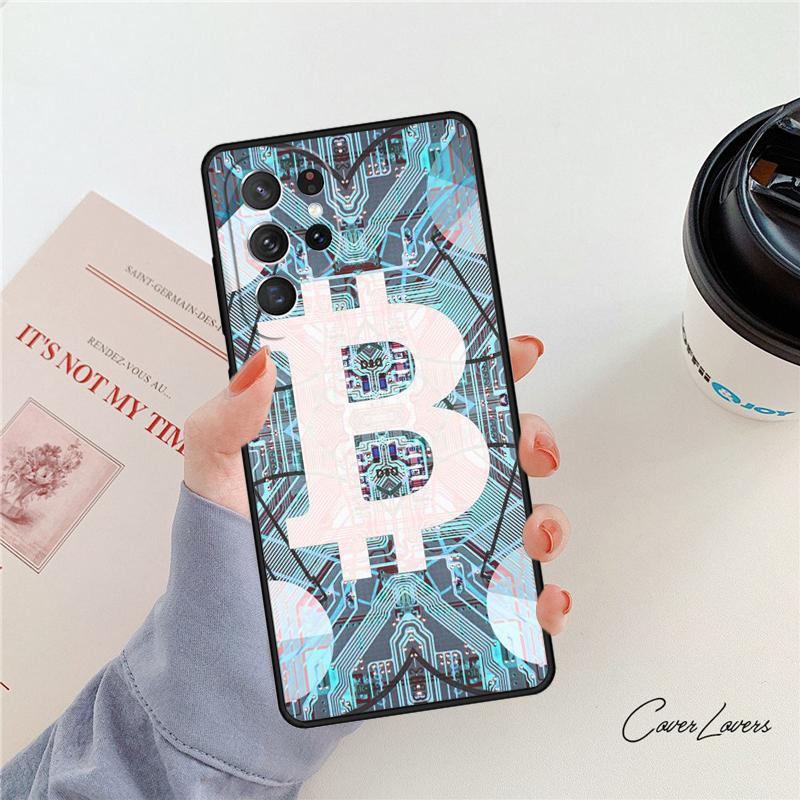 Bitcoin phone case For Samsung Galaxy S24 S25 S23 S22 Ultra Note 10 20 Plus S20 S21 FE Cover