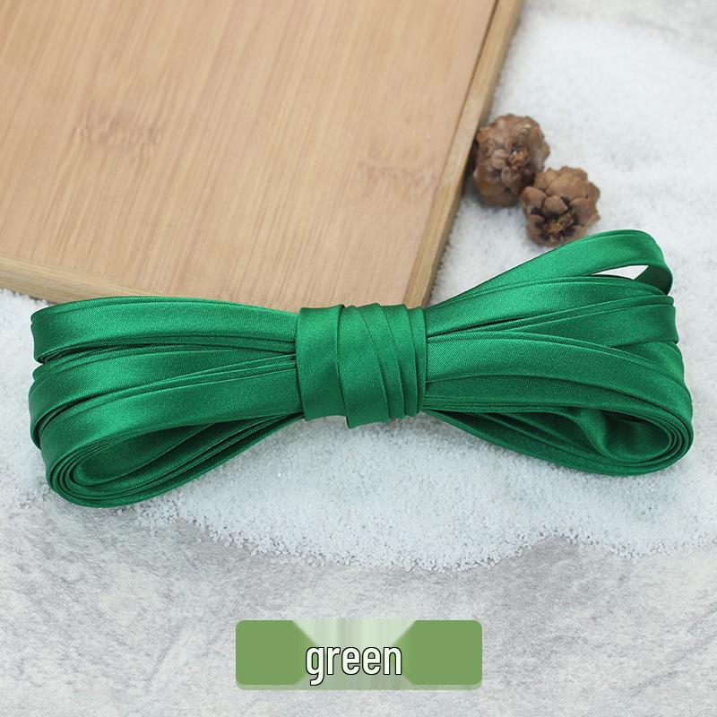 Hengmeihe 0.85cm Satin Cheongsam Hemming Strip: Solid Color, Imitation Silk, Non-Iron Accessories for Women