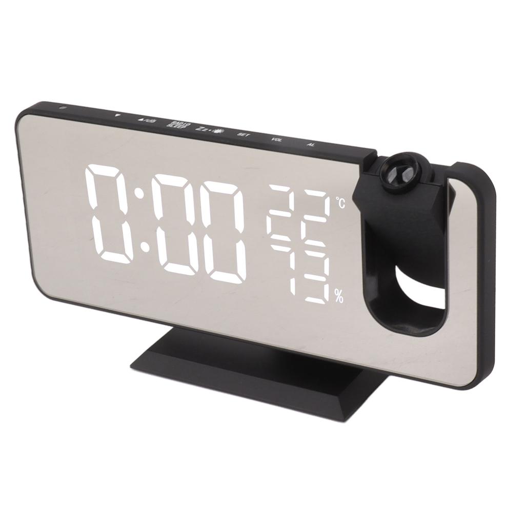 FM Radio LED Digital Smart Alarm Clock LED Digital Projection Alarm Clock for Bedroom Bedside