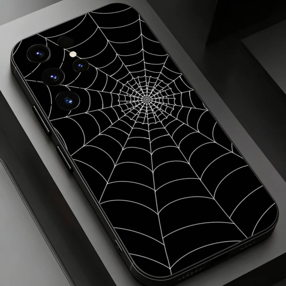 

Spider web Pattern Phone case for Samsung Galaxy S24,25,26,23 22,21,S20 Plus Ultra FE soft fundas cases Samsung S23plus5G