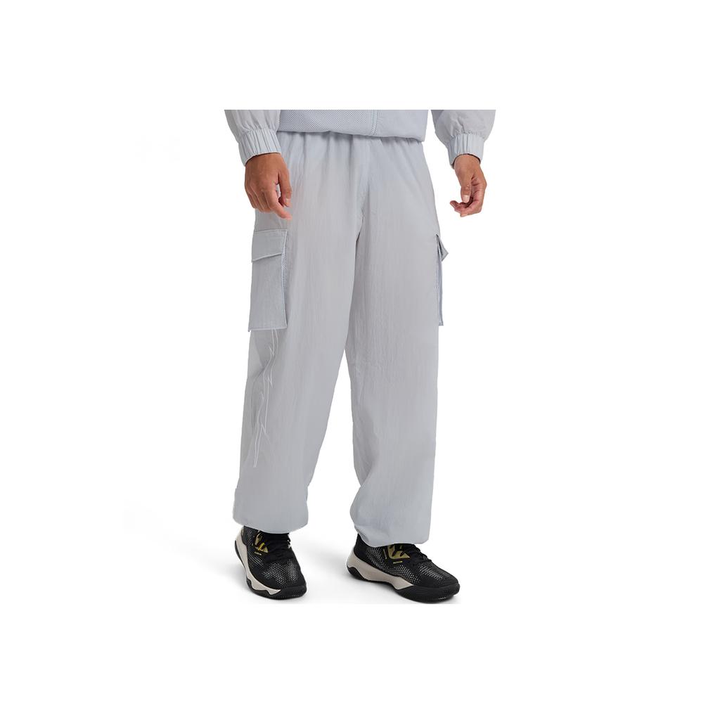 Under Armour Curry China Tour Series Fashion Simple Basketball Multi-Pocket Sports Wear-Resistant Loose Cargo Pants Men Pants Haze-Gray 6000782-014