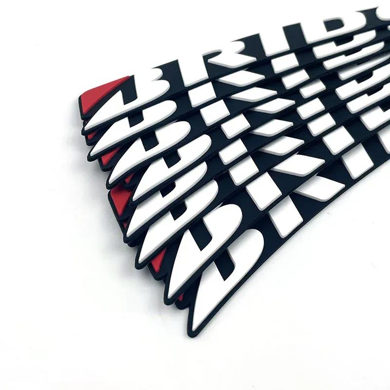 2CM height tire letter stickers 3D rubber waterproof racing Wheel stickers Personalized  decals for car motorcycle Style