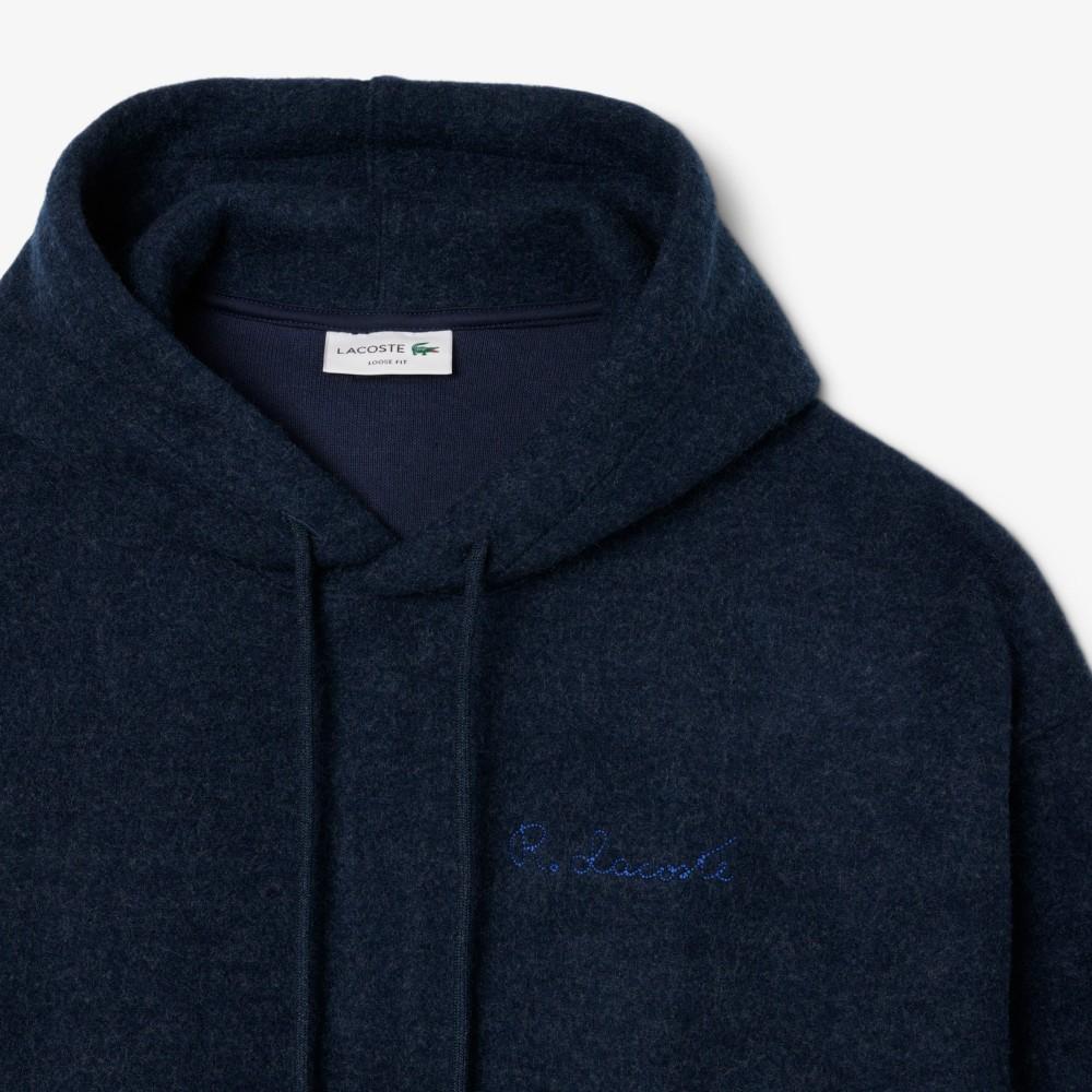 [lacoste] Men's PARIS PACK Flannel Hooded Pullover Sweatshirt SH2469-55N725