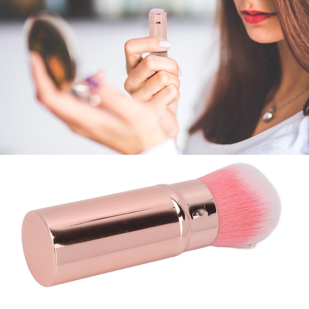 Retractable Makeup Brush Travel Portable Soft Hair Loose Powder Brush Cosmetic Tool for Makeup Artist
