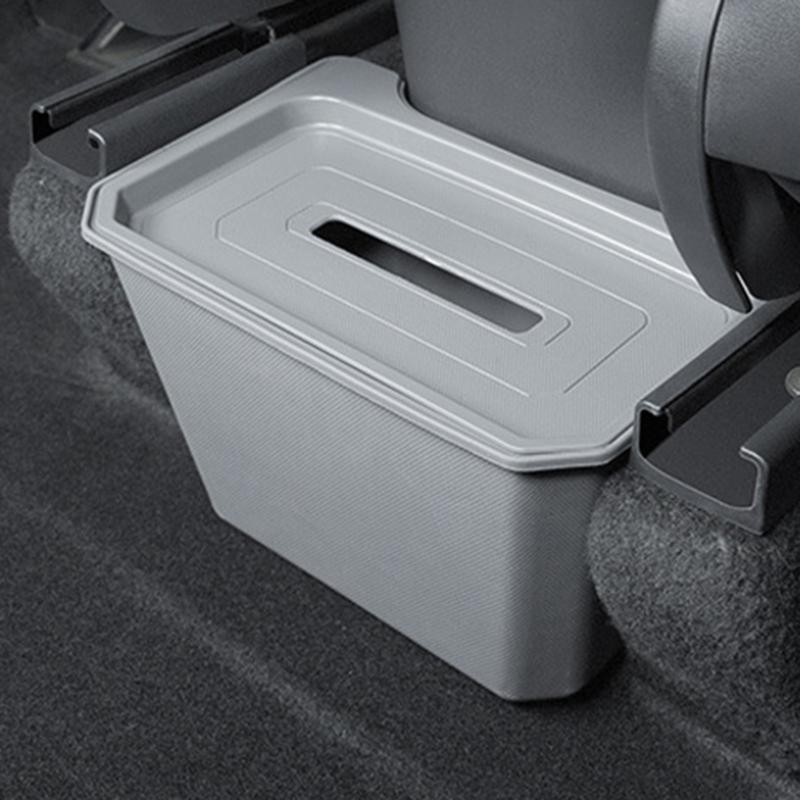 Rear Center Console Organizer 2nd Row Console Back Seat Storage Container TPE-material Easy Fixing Suitable for ModelY