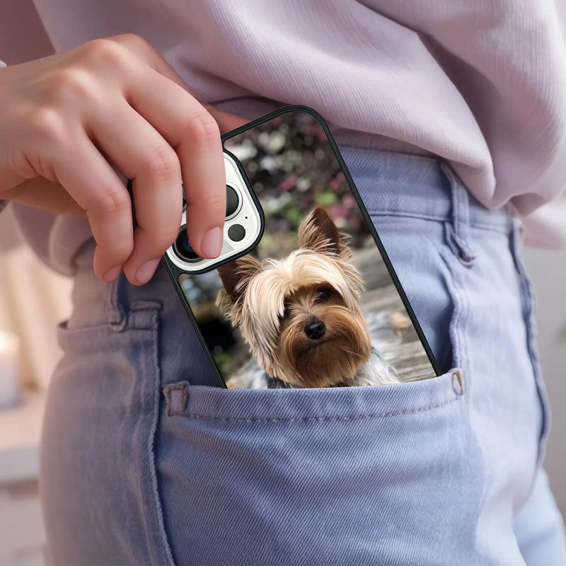 Yorkshire Terrier Dog Puppy Phone Case For iPhone 17 Air 15 16e 14 13 Pro Max Coque 12 11 Pro Max PLUS Cover