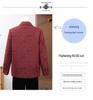 Women's Jacquard Lapel Jacket - Spring/Autumn 2026 Plus Size for Middle-Aged & Elderly Women