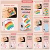 140/230Pcs DIY Blank Label Sticker Rainbow Self-Adhesive Thermal Paper  Shipping Labels