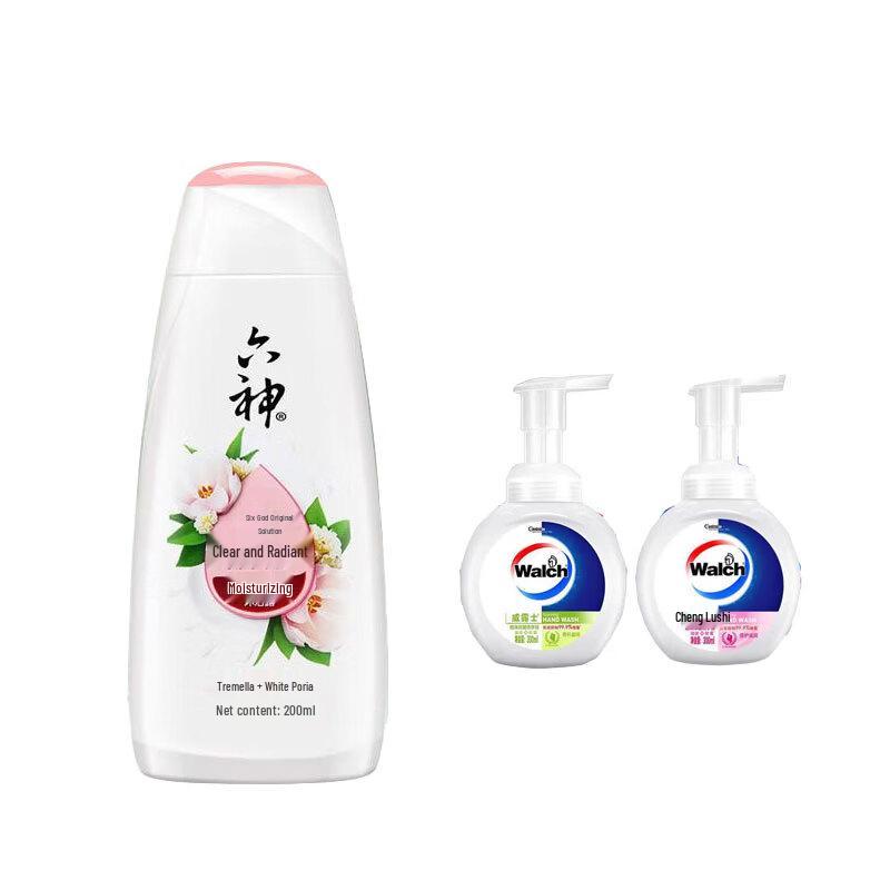 Liushen Clear & Moisturizing Shower Gel with Walch Hand Sanitizer Bundle