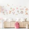 Cartoon Animal Balloon Wall Stickers for Children's Room Kids Room Wallpaper Bedroom Nursery Baby Room Decoration Decal Murals