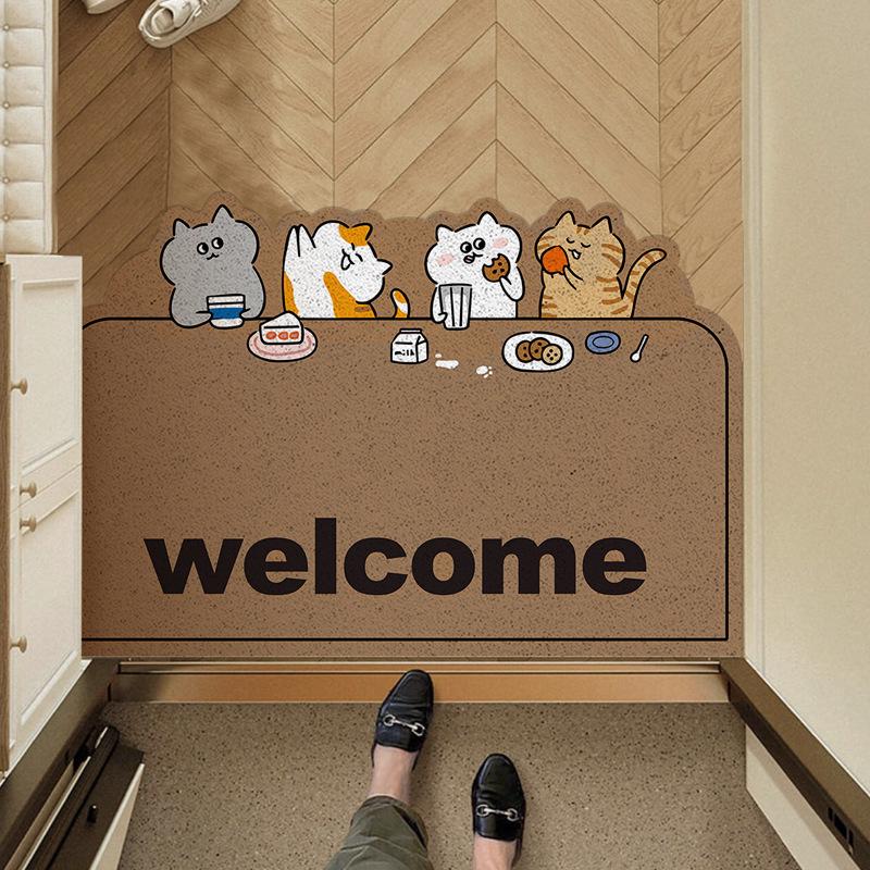 

Роскошный высококачественный нескользящий коврик для входной двери с режущим проволочным кольцом 40*60CM【Wire loop 8mm】