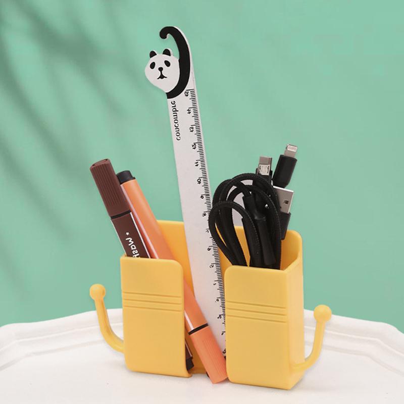 Multifunctional Wall Mounted Phone Plug Holder With Storage Hooks Home Sundries Organizer Adhesive Remote Control Brackets Racks