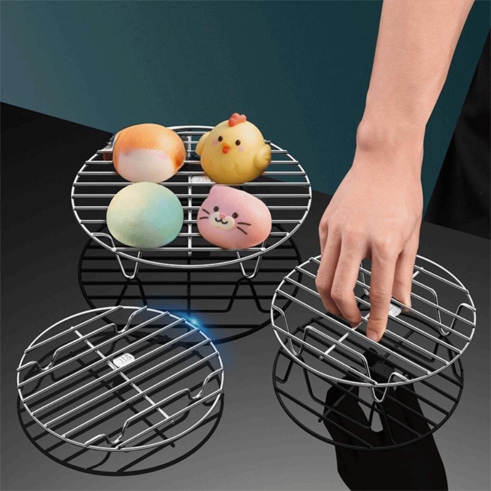 Sturdy Stainless Steel Steamer Rack Heat Resistant Steaming Wire Racks  Food Prep