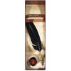 Writing Quill - ALADINE - 85522 - Natural Feather - Metal Tip - Black